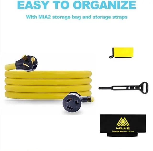 Alt view image 5 of 7 - 3 Prong Dryer Extension Cord 30 Amp NEMA 10-30P to 10-30R,10 FT Level 2 EV Charging 125V/250V Plug STW 10 Gauge UL Listed