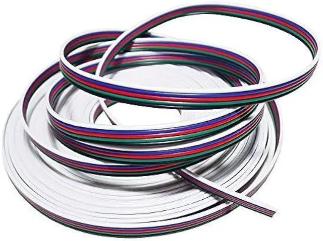 Main image of 22AWG 5pin 33FT 10M RGBW Electrical Extension Cable Wire Extension Connection 5 Conductor Wire Line for RGBW Flexible LED Strip Lights 3528 5050
