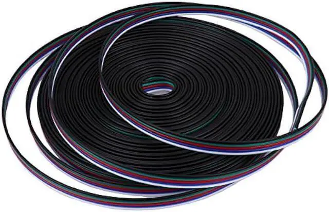 Alt view image 3 of 4 - 22AWG 5pin 33FT 10M RGBW Electrical Extension Cable Wire Extension Connection 5 Conductor Wire Line for RGBW Flexible LED Strip Lights 3528 5050