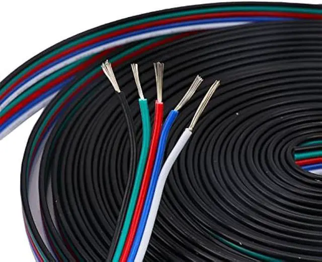Alt view image 4 of 4 - 22AWG 5pin 33FT 10M RGBW Electrical Extension Cable Wire Extension Connection 5 Conductor Wire Line for RGBW Flexible LED Strip Lights 3528 5050