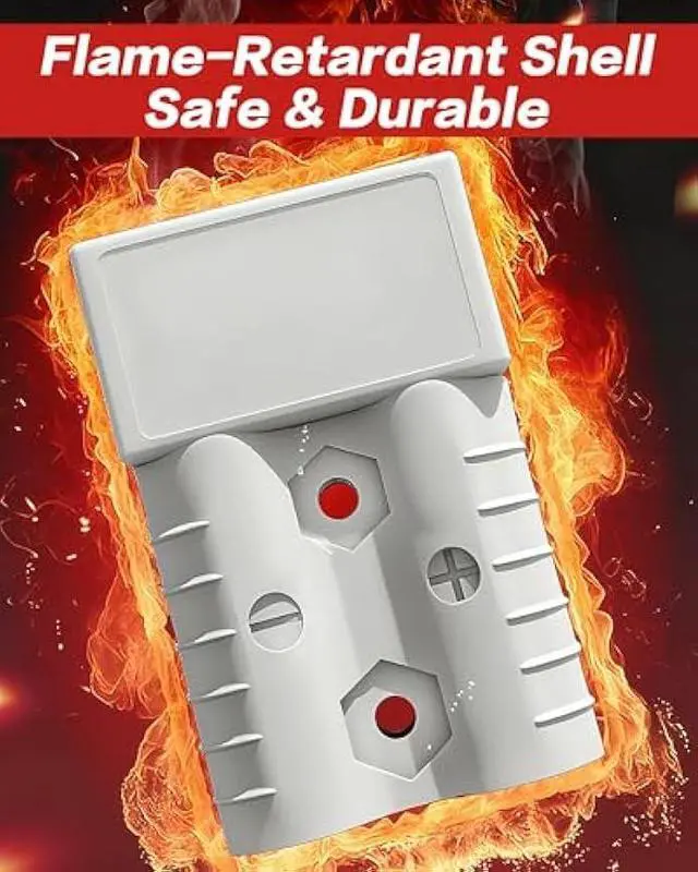 Alt view image 3 of 5 - IZTOSS 175A Anderson Connector 2 to 4 Gauge Battery Quick Connect Disconnect 12V-36V Anderson Plug with 4FT 6AWG Battery Connect Cable for Car Truck RV Recovery Winch Boat Towing