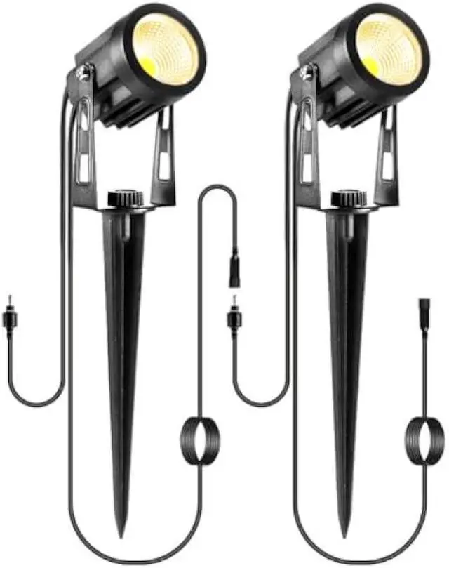 Main image of 2 Pack Extension Lights Each with 3M/9.84ft Cables for Warm White Landscape Lights, No Plug/Adapter