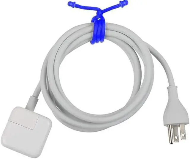 Alt view image 4 of 6 - 6Pcs 15-Inch Silicone Cable Tie, Steel-Core Twist Ties, Reusable Rubber Straps for Organizing, Dia 5mm