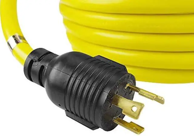 Alt view image 3 of 5 - ACKING Extension Cord L6-30P/L6-30R SJTW 10GUAGE Generator Cord Adapter,Heavy Duty L6-30 Generator Power Cord up to 7500W (25FT)