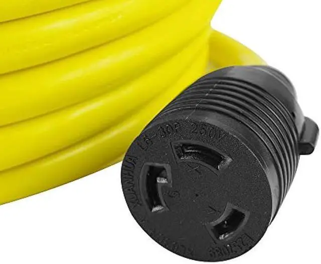 Alt view image 4 of 5 - ACKING Extension Cord L6-30P/L6-30R SJTW 10GUAGE Generator Cord Adapter,Heavy Duty L6-30 Generator Power Cord up to 7500W (25FT)
