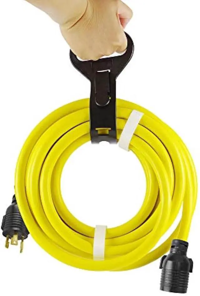Alt view image 5 of 5 - ACKING Extension Cord L6-30P/L6-30R SJTW 10GUAGE Generator Cord Adapter,Heavy Duty L6-30 Generator Power Cord up to 7500W (25FT)
