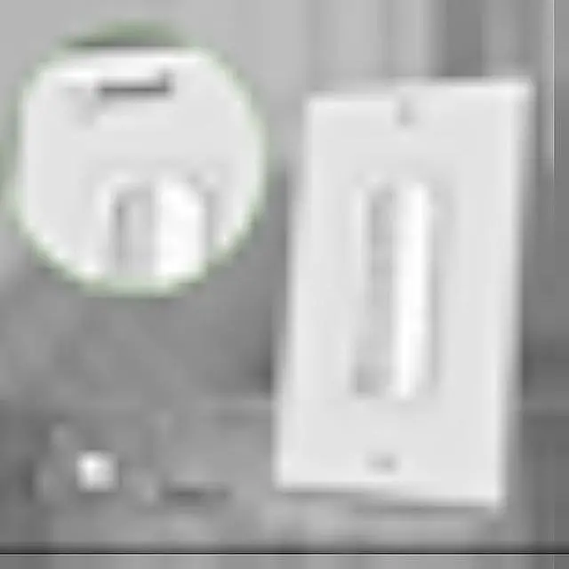 Alt view image 2 of 5 - TOPGREENER 6 Pack Bristled Brush Wall Plate Multimedia Pass-Through Insert for Low Voltage Cables, HDMI Cables, Coaxial Cables, Speaker Wires, Home Theater Systems, Size 1-Gang 4.50 x 2.75, White