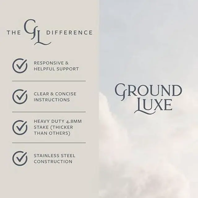 Alt view image 3 of 5 - GroundLuxe Grounding Rod for Earthing  40ft Conductive Cord & Stainless Steel Ground Stake  Use Outdoors for Grounding Mats, Sheets, Pillowcases, and Earthing Products  Easy Plug-in Kit