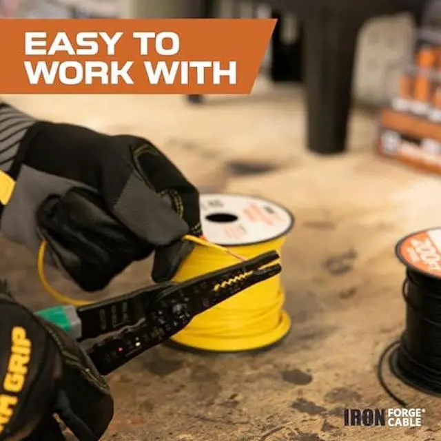 Alt view image 5 of 6 - Iron Forge Cable 12 Gauge Automotive Wire Assortment - 2 Roll Red & Black Pack - 100 Ft of Copper Clad Aluminum Primary Wire per Roll - for Home or Automotive