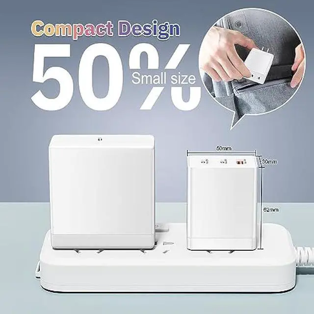 Alt view image 7 of 7 - iSeekerkit 65W USB C Charger Block, 3 Ports Fast Charging Block 2-USB-C+USB-A Wall Plug, GaN PD/PPS Charging Station for MacBook, iPad Pro, iPhone 16/15 Series, Galaxy S25/24, Piexl 7