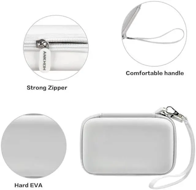 Alt view image 3 of 5 - Travel Case for UCOMX for Nano/for Iseyyox/for LISEN/for RTOPS 3 in 1 Wireless Charger, Foldable Magnetic Charging Station Storage Holder Bag for Fast Charge Pad Cable and Adapter, White-Box Only