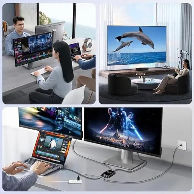 Alt view image 7 of 7 - Gigabit Ethernet Splitter 1 to 3, NEWCARE 1000Mbps Ethernet Cable Splitte Extend Network(3 Devices Simultaneous Networking), Ethernet Splitter High Speed with USB Power Cable for Cat5/5e/6/7/8 Cable