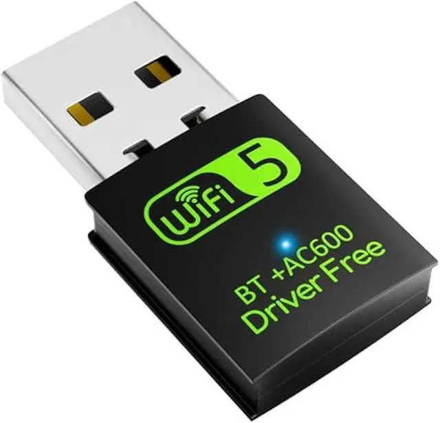 Main image of USB WiFi Bluetooth Adapter, 600Mbps Dual Band 2.4/5Ghz Wireless Network External Receiver, Mini WiFi Dongle for PC/Laptop/Desktop