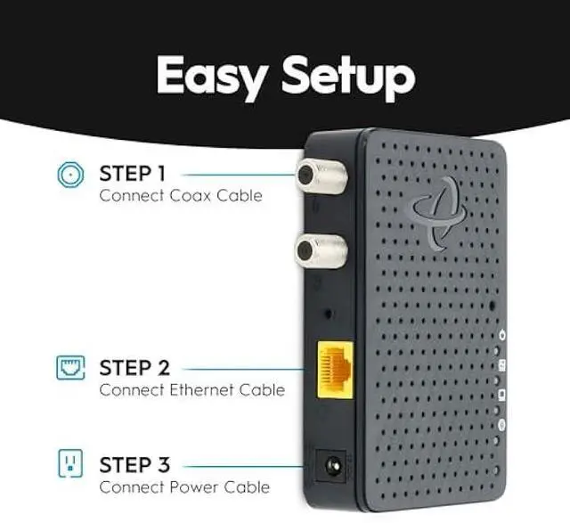 Alt view image 5 of 5 - Hitron Bonded MoCA 2.5 Network Adapter (2-Pack) | Up to 1 Gbps Ethernet Network Speeds | Ideal Backbone for Streaming, and Gaming |2 HTEM4 Adapters in Kit