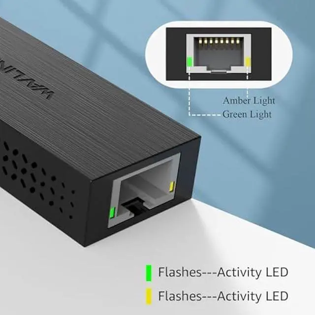 Alt view image 6 of 6 - USB C to 2.5G Ethernet Adapter, WAVLINK 2-in-1 USB 3.2 Type A/Type C (Thunderbolt 3/4) to 2.5 Gigabit Ethernet Adapter RJ45 LAN Network Converter for Windows, Mac OS, iPad OS and More