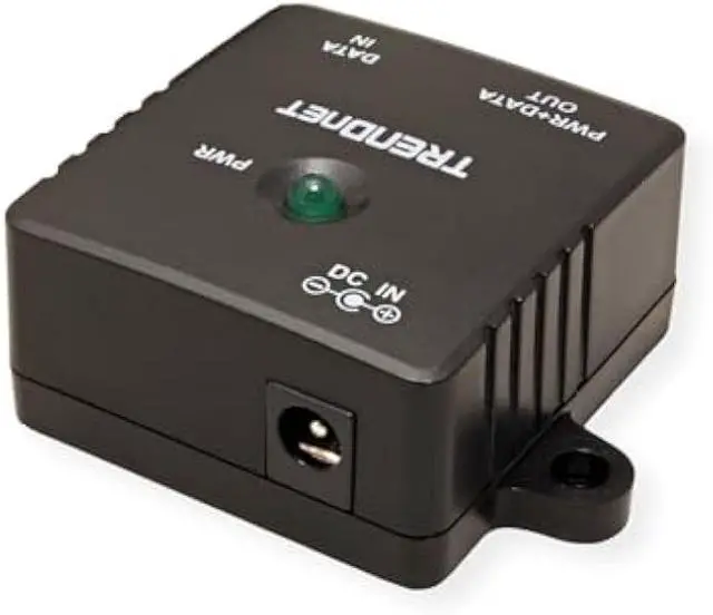 Alt view image 5 of 5 - TRENDnet Gigabit Power Over Ethernet Injector, Full Duplex Gigabit Speeds, 1 x Gigabit Ethernet Port, 1 x PoE Gigabit Ethernet Port, Network Devices Up to 100M (328 ft), 15.4W, Black, TPE-113GI