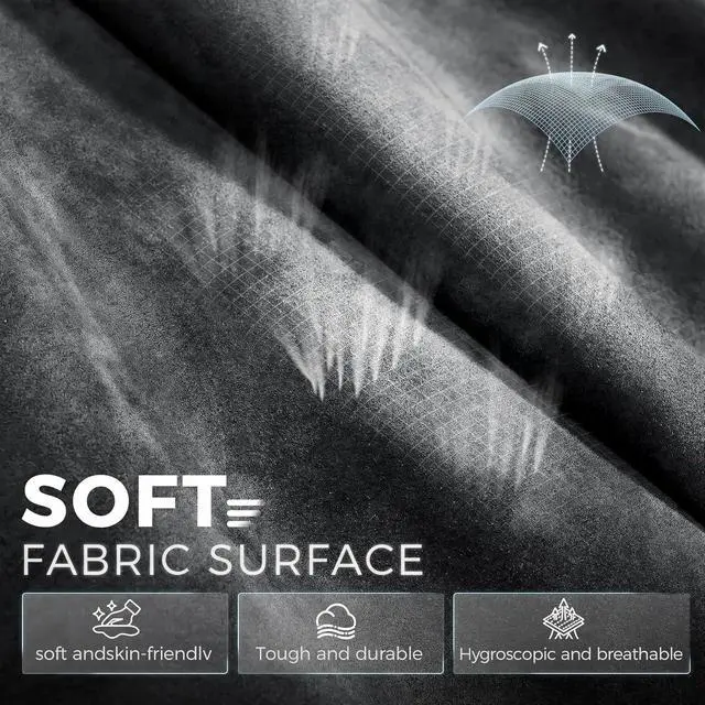 Alt view image 7 of 7 - GTPLAYER Big and Tall Gaming Chair Breathable Fabric Computer Chair with Strong Lumbar Support, Comfortable Office Chairs with Pocket Spring Cushion, High Back Ergonomic Desk Chairs with Footrest