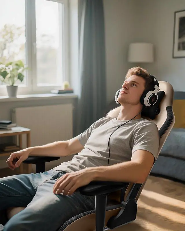 Alt view image 2 of 7 - AutoFull C3 Gaming Chair, Racing Style Gaming Chair with Ergonomic Lumbar Support,Adjustable High Back PU Leather PC Chair with Footrest,Brown