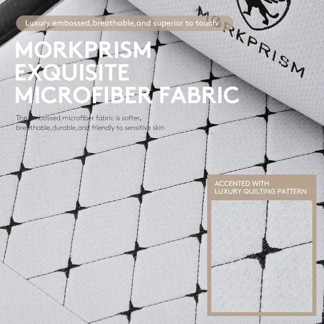 Alt view image 7 of 7 - Gaming Chair Breathable Fabric,Computer Office Chair with Footrest,Massage Lumbar Support and Gel Pad,Ergonomic Reclining Gamer Chair with Adjustable Armrests and Spring Cushion Grey Black