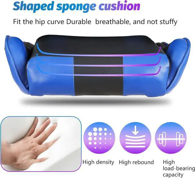 Alt view image 7 of 7 - PayLessHere Gaming Chair Ergonomic Office Chair with Lumbar Support Headrest Armrests Rolling Swivel Functionality and Adjustable Features for PC Gamer (Blue)