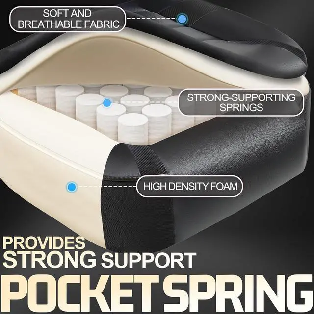 Alt view image 4 of 7 - Vonesse Gaming Chair, Computer Chair with Footrest and Massage, Big and Tall High Back Gamer Chair, Reclining Gaming Chairs for Adults (Classic Black)