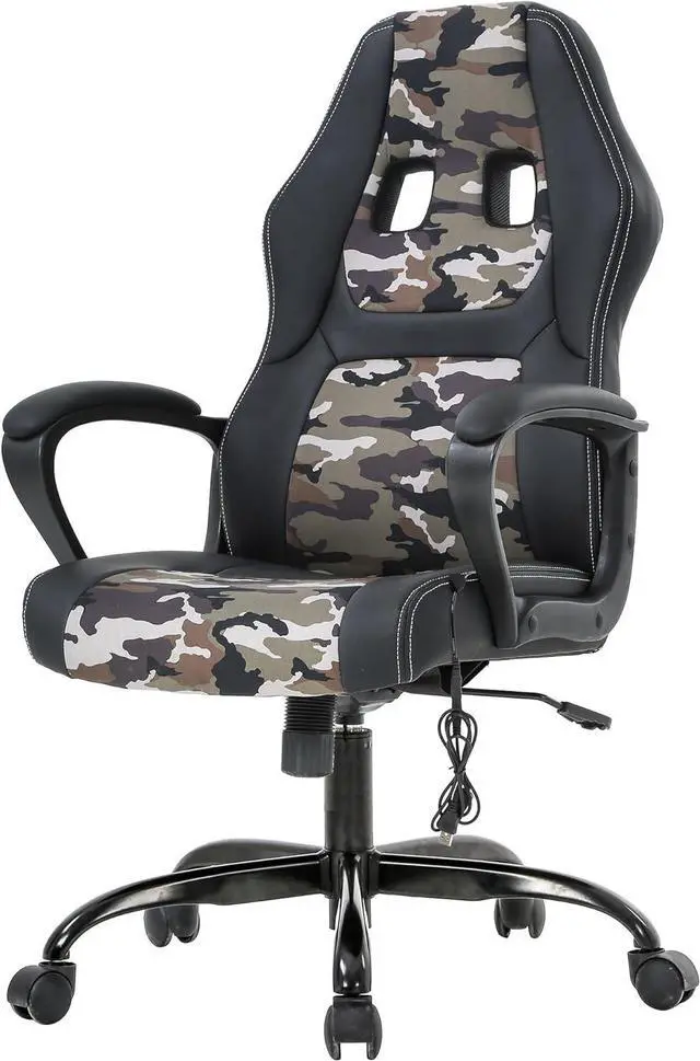 Main image of PayLessHere Gaming Chair Ergonomic Office Chair Computer Chair with Lumbar Support Ergonomic Pu Leather Adjustable Height Executive Chair for Women Men and Adults (Massage, Camo)