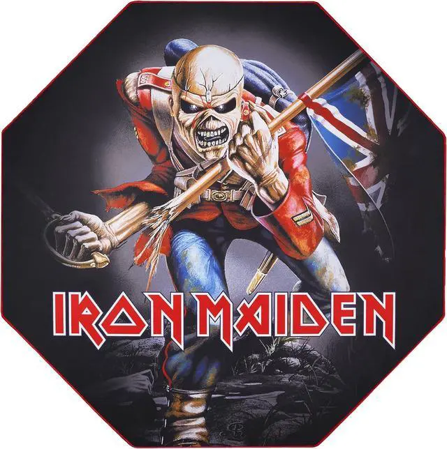 Alt view image 2 of 6 - SUBSONIC Iron Maiden - Non-Slip Gamer Floor Mat for Gaming and Office Chair