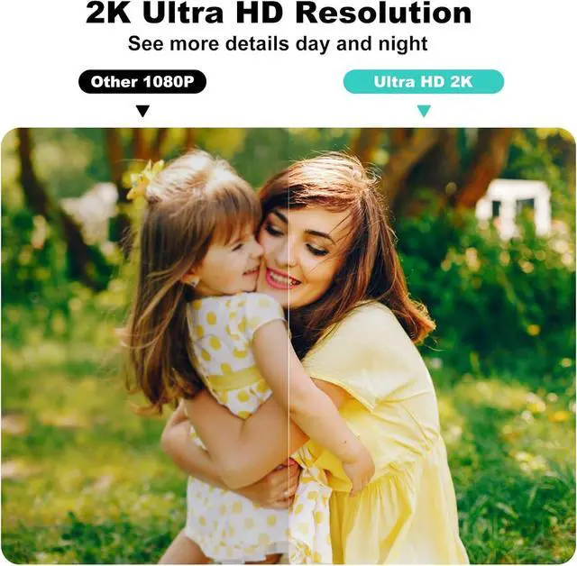 Alt view image 5 of 7 - Security Cameras Wireless Outdoor,2K Indoor WiFi Wireless Cameras,Outside Battery Powered Camera for Home Security,AI Motion Detection,Color Night Vision,Spotlight,Siren Alarm,SD/Cloud Storage,2 Pack