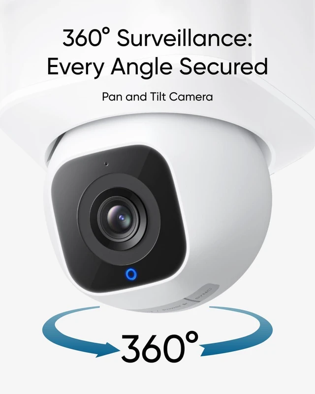 Alt view image 2 of 7 - eufy Security Floodlight Camera E30, Security Camera Outdoor, 360° Pan and Tilt, AI Detection and Tracking, 2K Video, 2.4GHz Wi-Fi, 2,000 Lumens, Custom Voice and Light Alerts, 24/7 Recording