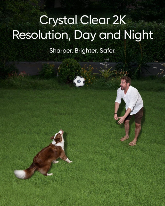 Alt view image 5 of 7 - eufy Security Floodlight Camera E30, Security Camera Outdoor, 360° Pan and Tilt, AI Detection and Tracking, 2K Video, 2.4GHz Wi-Fi, 2,000 Lumens, Custom Voice and Light Alerts, 24/7 Recording