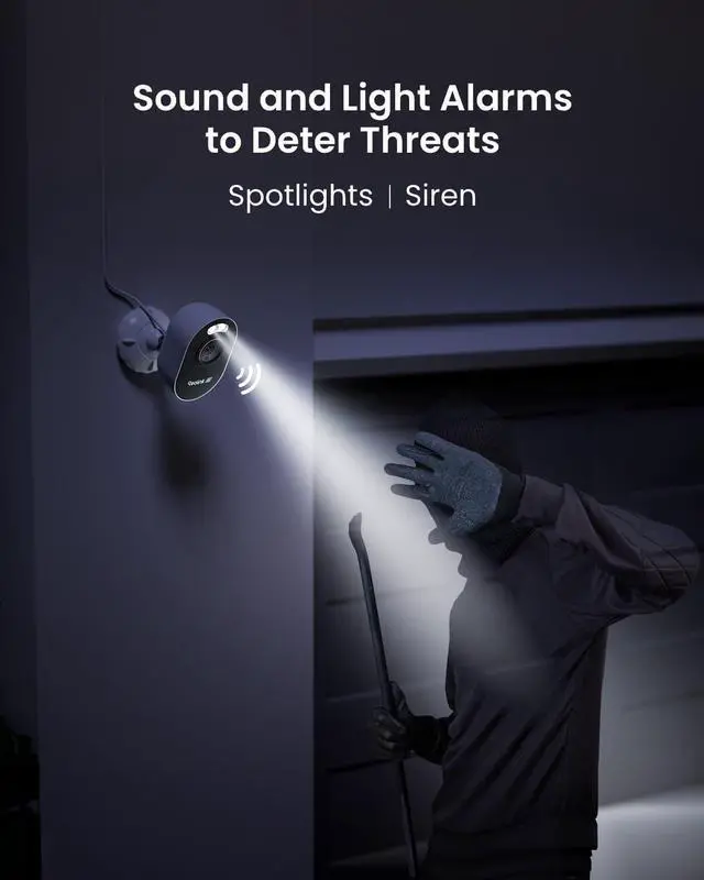 Alt view image 6 of 7 - REOLINK 4K Outdoor Security Camera, 2.4/5GHz Wi-Fi 6, AI Detection, Spotlight Color Night Vision, 24/7 Recording, No Monthly Fees, Corded Wireless WiFi Security Camera, Weatherproof, Lumus Pro