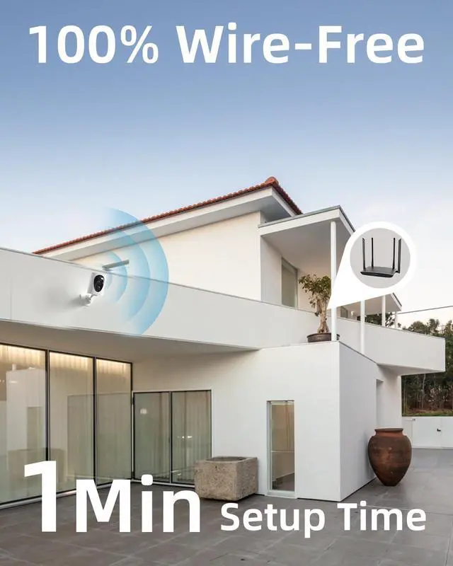 Alt view image 7 of 7 - virtavo VistaFlask 2K Security Cameras Wireless Outdoor, Battery Powered, AI Motion Detection, for Home Security, Starlight Lens for Colorful Night Vision, 2-Way Audio, Weatherproof, Cloud/SD Storage