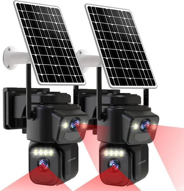 Main image of Security Cameras Outdoor WiFi,5G/2.4G Cameras for Home Security Solar Power with Dual Lens,Motion Detection,Night Vision,2-Way Audio,Weather Proof,No Subscription Fee