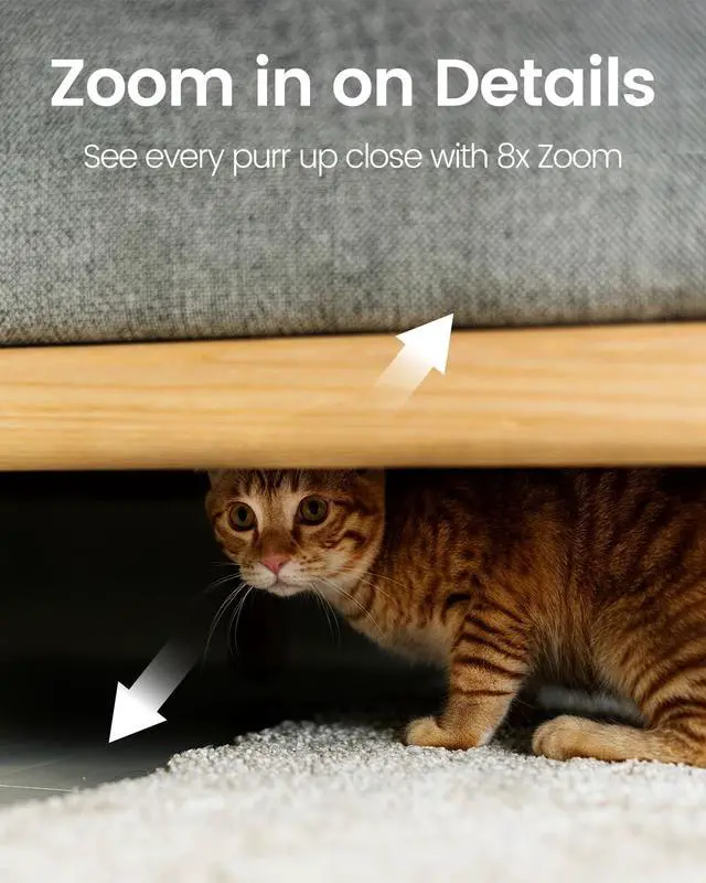 Alt view image 7 of 7 - VIMTAG 2.5K 5G Security Camera Indoor, Pet Camera with Speaker for Dog/Cat, Free AI Detection Baby Monitor with Phone App with Motion Tracking, Night Vision,2-Way Audio, 24/7 SD & Cloud Storage