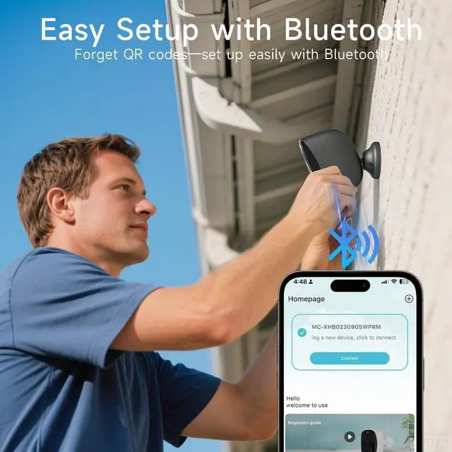 Alt view image 3 of 7 - 4pcs Solar Security Cameras Wireless Outdoor, 5G/2.4G WiFi Cameras with Solar Panel,2K Camera for Home Security, AI Detection, Siren,Color Night Vision, 2-Way Talk, IP65, Works/Alexa, Cloud/SD