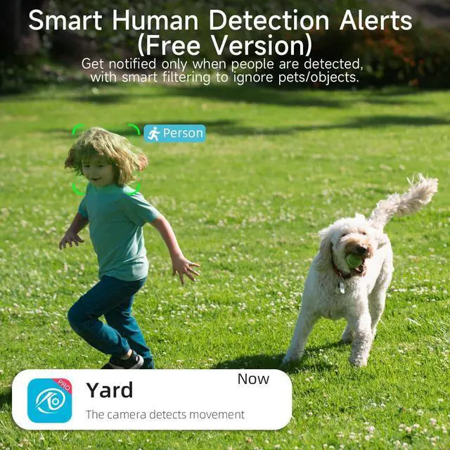 Alt view image 5 of 7 - 4pcs Solar Security Cameras Wireless Outdoor, 5G/2.4G WiFi Cameras with Solar Panel,2K Camera for Home Security, AI Detection, Siren,Color Night Vision, 2-Way Talk, IP65, Works/Alexa, Cloud/SD