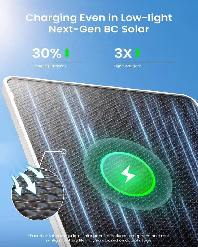 Alt view image 4 of 7 - ieGeek Solar Security Camera Wireless Outdoor  2K 3MP WiFi Camera with Removable Solar Panel, Long Battery Life, 360° Pan Tilt, Color Night Vision, AI Detection, 2-Way Audio, IP65 for Home Security