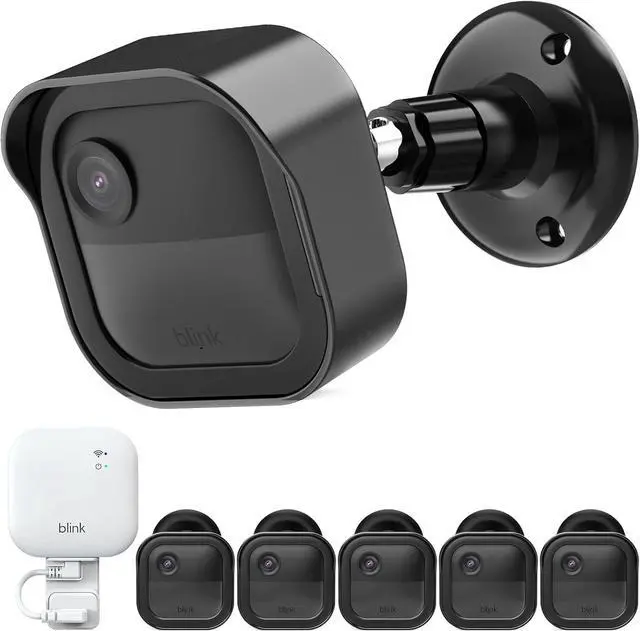 Main image of Camera Mount for Blink Outdoor 4 (4th Gen) and Blink Outdoor (3rd Gen), 5 Pack Weatherproof Protective Housing and 360 Degree Adjustable Mount with Sync Module Mount