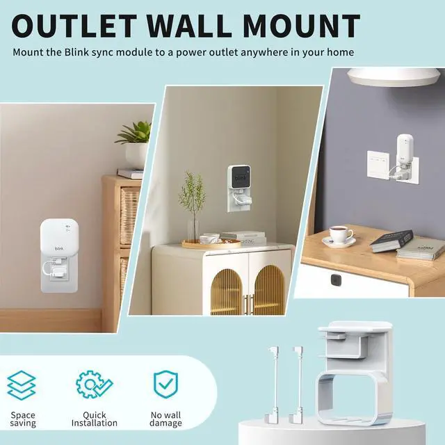 Alt view image 7 of 7 - Camera Mount for Blink Outdoor 4 (4th Gen) and Blink Outdoor (3rd Gen), 5 Pack Weatherproof Protective Housing and 360 Degree Adjustable Mount with Sync Module Mount