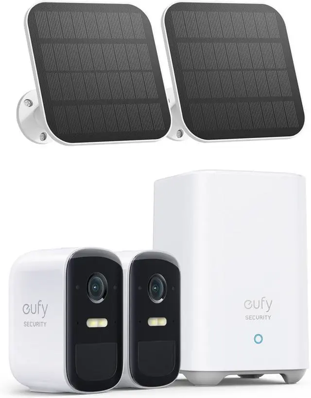 Main image of eufy Security eufyCam 2C Pro 2+1 Kit with Solar Panel 2W, Wireless Home Security System with 2K Resolution, 180-Day Battery Life, HomeKit Compatibility, IP67, Night Vision, and No Monthly Fee.