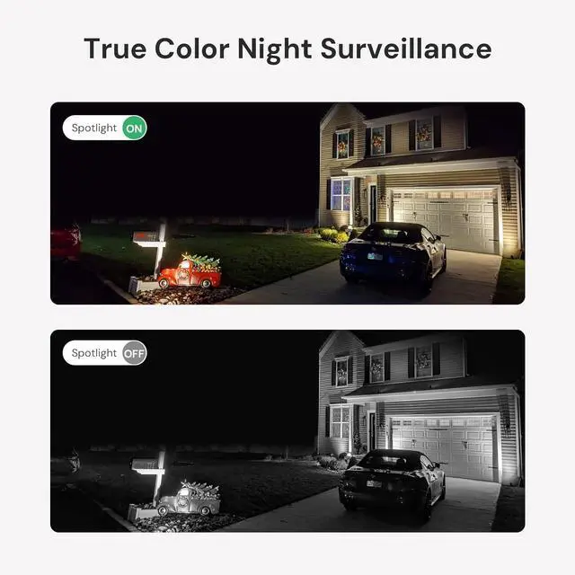 Alt view image 5 of 7 - yeewise WiFi6 Solar Security Cameras Wireless Outdoor, 2K QHD Home Security System, 4-Cam Kit, 2.4&5GHz WiFi, Color Night Vision, Local Storage, IP66 Weatherproof, Works with Alexa, No Monthly Fees