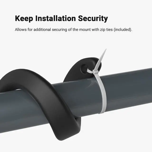 Alt view image 4 of 7 - Holicfun Flexible Twist Mount for Indoor and Outdoor Security Cameras, Unversally Compatible with Ring, Blink, Eufy, Google Nest, Wyze, Arlo, Simplisafe and Other Cameras - Black, 2 Pack