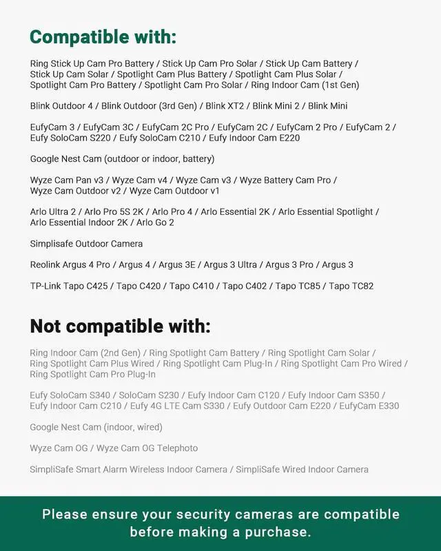 Alt view image 7 of 7 - Holicfun Flexible Twist Mount for Indoor and Outdoor Security Cameras, Unversally Compatible with Ring, Blink, Eufy, Google Nest, Wyze, Arlo, Simplisafe and Other Cameras - Black, 2 Pack