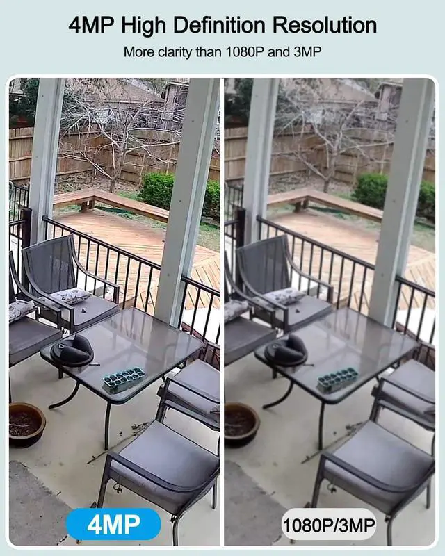 Alt view image 7 of 7 - ANRAN Solar Security Cameras Wireless Outdoor, 4MP FHD Home Security System Battery Powered, 4-Cam Kit with Integrated Solar Panel, Forever Power, Spotlight, Expandable Local Storage, No Monthly Fee