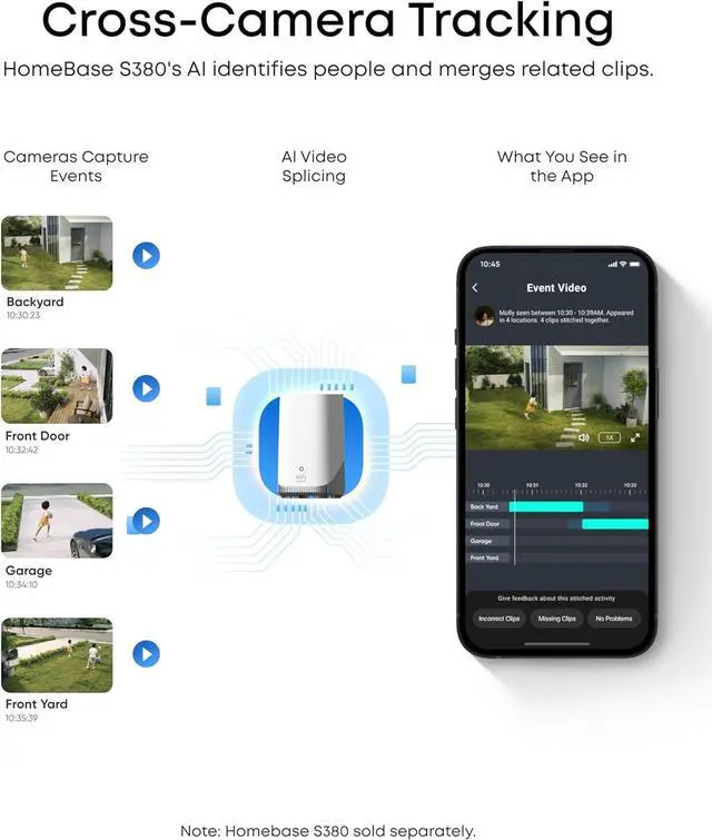 Alt view image 5 of 7 - eufy SoloCam E42, 4K Security Camera Wireless Outdoor, Solar Powered, AI Motion Tracking, Strobe Light, Pan & Tilt, Facial Recognition, Up to 16 TB, Smart Home Compatible