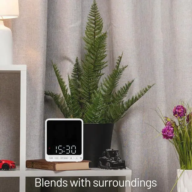 Alt view image 4 of 7 - Wasserstein Alarm Clock Camera Case - Compatible with Wyze Cam V4/V3/V3 Pro/OG - Cover for Low-Key Camera Placement (White) (Camera NOT Included)