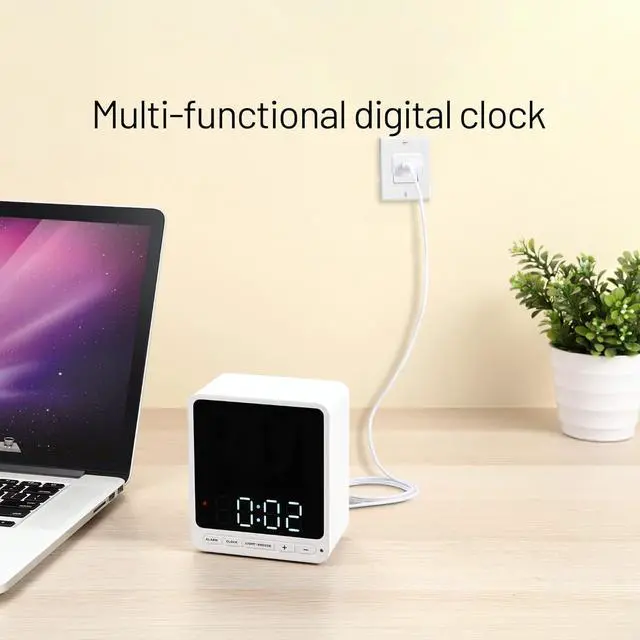 Alt view image 6 of 7 - Wasserstein Alarm Clock Camera Case - Compatible with Wyze Cam V4/V3/V3 Pro/OG - Cover for Low-Key Camera Placement (White) (Camera NOT Included)