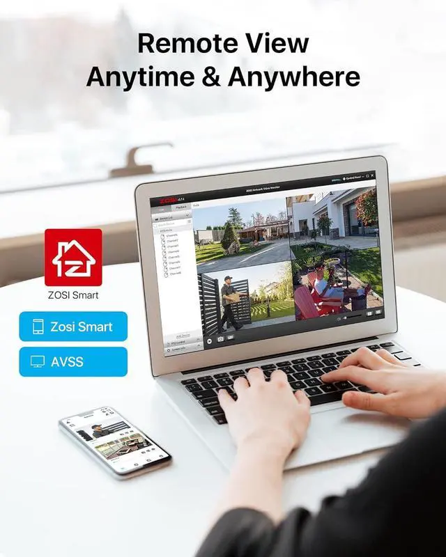 Alt view image 5 of 7 - ZOSI 16 Channel H.265+ Home Security DVR Recorder, 1080P Lite Hybrid 4-in-1(Analog/AHD/TVI/CVI) CCTV DVR for Security Camera, Motion Detection, Mobile Remote Control, Alert Push (2TB HDD Included)