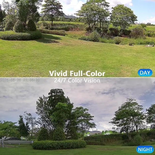 Alt view image 4 of 7 - EVERSECU 2K Window Camera with Adhesive Mount, Starlight Color Night Vision, Motion Detection, 2-Way Audio, 2.4G/5G WiFi, Work with Alexa, Perfect for Front Door, Porch, Backyard Monitoring(4pack)