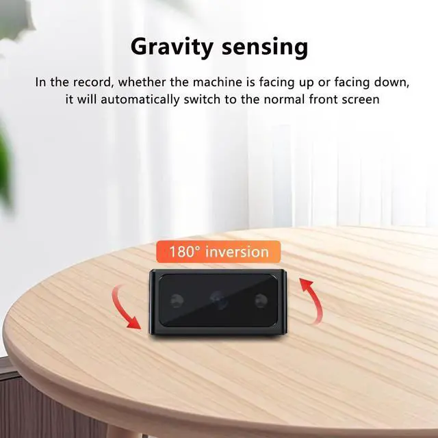 Alt view image 7 of 7 - Mini Camera, Body Camera, Home Security Cameras, HD 1080P, Portable Cameras, Indoor Nanny Cam,with Night Vision, Motion Detection, Loop Record, Gravity Sensor, 512GB Max, No-WiFi